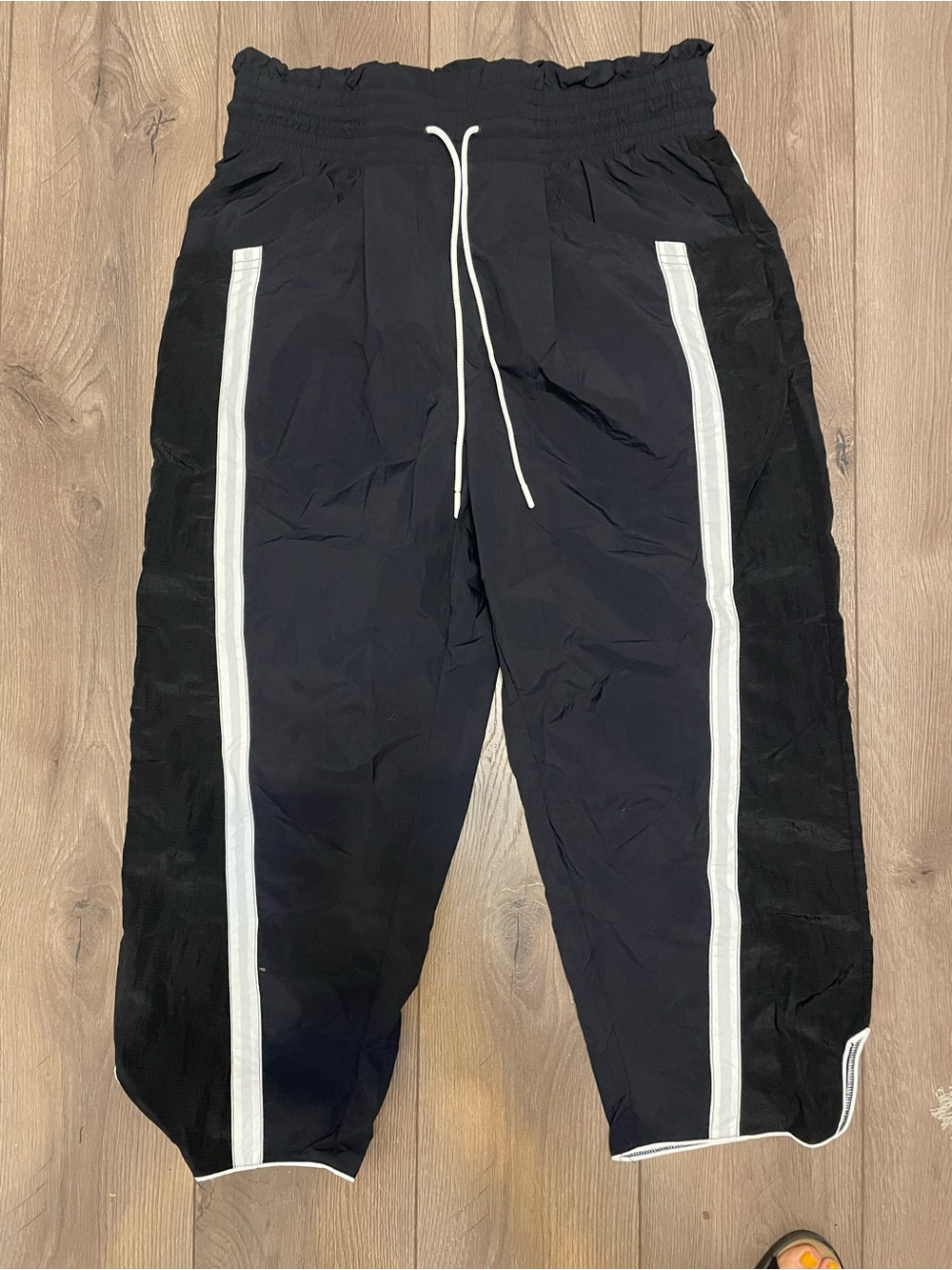 Free People Movement NWT / Black Track Pants with White Side Stripes
